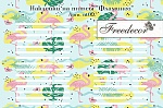 Наклейки на типсы Фламинго Freedecor