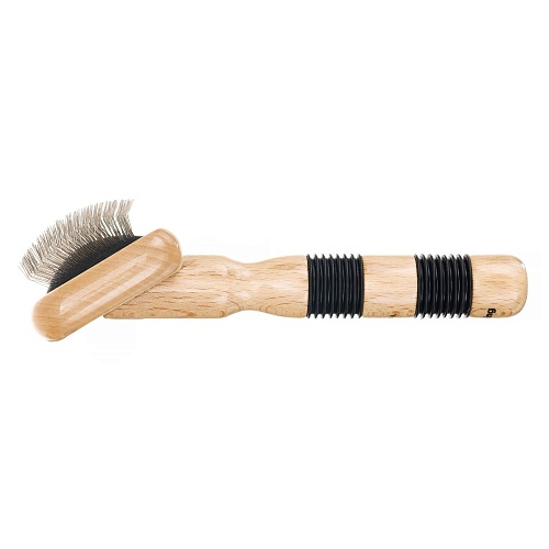 Пуходерка для животных большая размер L тонкие проволочные штифты Dewal Pro Grooming