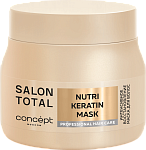 Маска для волос интенсивное восстановление Nutri Keratin Salon Total 500 мл