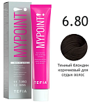 6,80 Крем-краска для седых волос темный блонд коричневый MyPoint Special Grey Tefia 60 мл