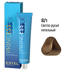 8,1 Крем-краска светло-русый пепелбный металлик Princess Essex Estel Professional 60 мл