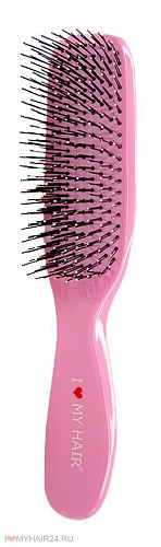 Щетка парикмахерская Spider 1501 розовая глянцевая размер M I love my hair
