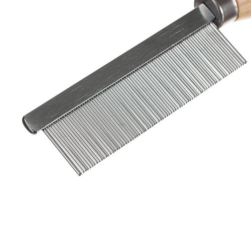 Расческа для животных с ручкой частые металлические штифты Dewal Pro Grooming