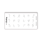 Пластина для стемпинга Crazy story One line face Kapous Nails