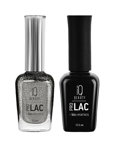 121 Лак для ногтей укрепляющий Dazzling Graphite Nail Polish Prolac+Bioceramics IQ Beauty 12,5 мл