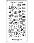 Пластина для стемпинга Crazy story Cats and dogs Kapous Nails