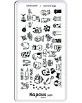 Пластина для стемпинга Crazy story Cats and dogs Kapous Nails