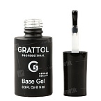 База для ногтей каучуковая биогель Rubber Base Gel Royal NEW Grattol 9 мл