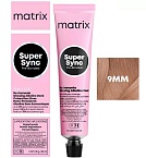 9MM Крем-краска для волос очень светлый блондин мокка мокка Super Sync Pre-Bonded Matrix 90 мл