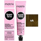 Краситель для волос безаммиачный 6A темный блондин пепельный Matrix Super Sync Pre-Bonded 90 мл