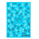 07# Слайдеры для дизайна ногтей Черно-белый Miw Nails 2 гр (нг)