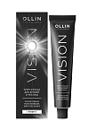 Краска-крем для бровей и ресниц графит Vision с листочками для век Ollin Professional 20 мл