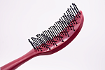 Щетка продувная для укладки волос феном бордовая Tunnel Hair Brush Bouticle