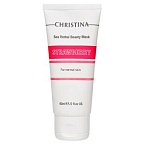 Маска для лица нормальной кожи клубничная красота Sea Herbal Beauty Strawberry Christina 60 мл