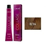 8,34 Крем-краска для волос перманентная Блондин золотисто-медный Collage Lakme 60 мл