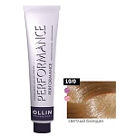 10,0 Крем-краска перманентная светлый блондин Ollin Performance Ollin Professional 60 мл
