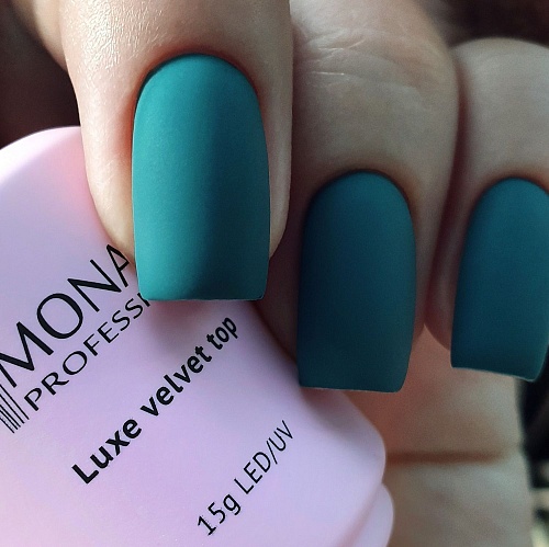 Топ для гель-лака матовый бархатный эффект Luxe Velvet Top Monami 15 мл