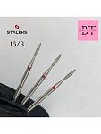 Фреза алмазная пламя красная d 2,1 мм рабочая часть 8 мм 104.243R.514.021 Staleks Pro