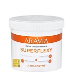 Паста сахарная для шугаринга в банке мягкая Ultra Enzyme Superflexy Aravia 750 гр