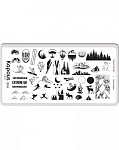 Пластина для стемпинга Crazy story Mountains Kapous Nails