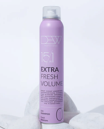 Шампунь сухой для волос 15 в1 Extra Fresh Volume Dew Professional 200 мл