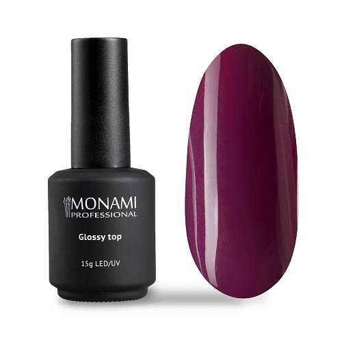 Топ для гель-лака глянцевый без липкого слоя Top Glossy Monami 15 мл