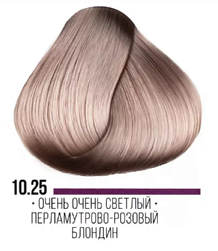 10,25 Крем-краска стойкая очень-очень светлый блондин перламутрово-розовый ААА Kaaral 100 мл