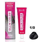 1,0 Крем-краска перманентная иссиня-черный Ollin Color Ollin Professional 100 мл