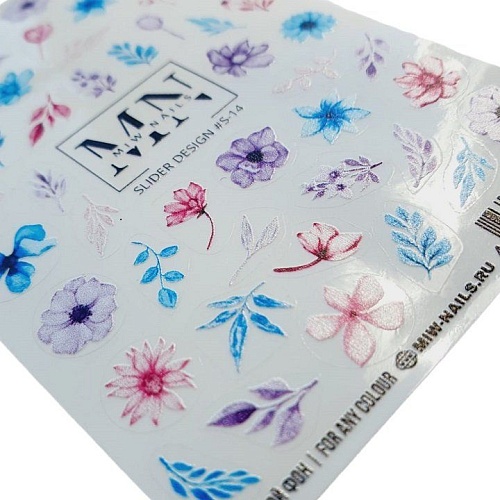 #S-14 Наклейки для дизайна ногтей Miw Nails 2 гр