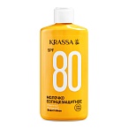 Молочко солнцезащитное SPF-80 водостойкий с Пантенолом и Витамином Е Krassa 150 мл
