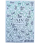 33F Слайдеры для дизайна ногтей Фольгированый Miw Nails 2 гр