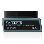 Паста мужская для укладки волос моделирующая черная Black Shaping Paste Manniskan Kaaral 100 мл