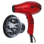 Фен для волос Phoenix Ionic Compact 1800-2000 Вт красный Hairway