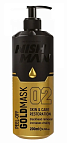 Маска для лица мужская золотая Gold Nishman 200 мл