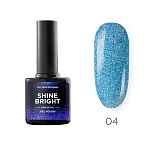 Гель-лак Светоотражающий Морская волна SHINE BRIGHT TNL 10 мл  № 04 