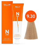 9,30 Крем-краска перманентная блондин золотистый N-Joy Ollin Professional 100 мл