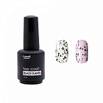 Топ для гель-лака глянцевый Top Сoat Black Flakes Runail 9 мл