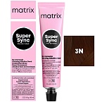 Краситель для волос безаммиачный 3N темный шатен Matrix Super Sync Pre-Bonded 90 мл