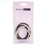 Резинки для волос бежевый, коричневый, черный Dewal Beauty 3 шт