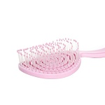 Расческа-мини для распутывания волос леденец Розовая Detangling Hair Brush Solomeya