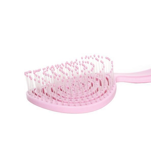 Расческа-мини для распутывания волос леденец Розовая Detangling Hair Brush Solomeya