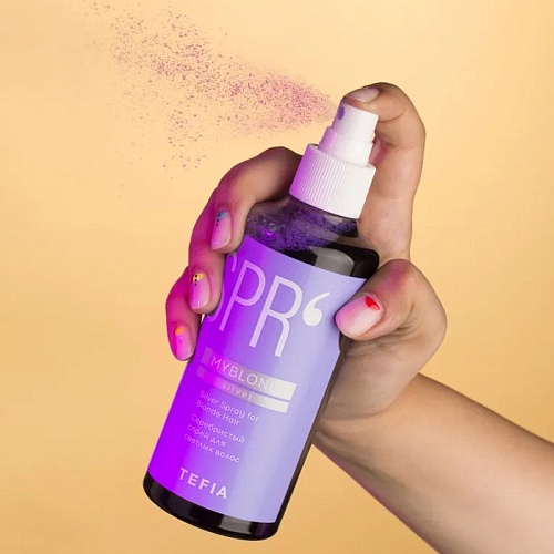 Спрей серебристый для светлых волос Silver Spray for Blonde Hair Tefia 250 мл