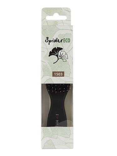 Щетка парикмахерская Spider 1503 черная матовая размер S I love my hair