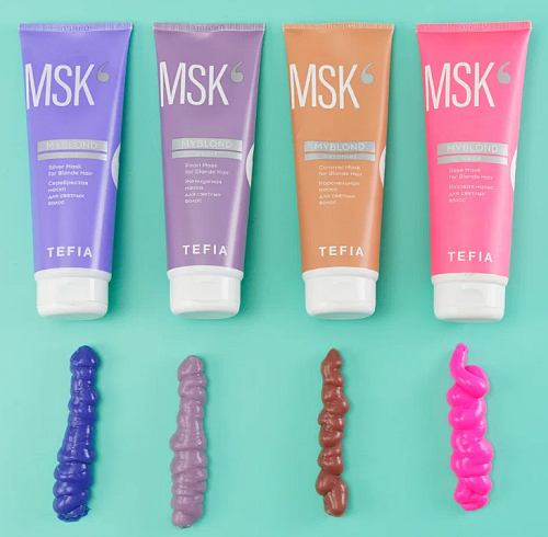 Маска серебристая для светлых волос Silver Myblond Tefia 250 мл