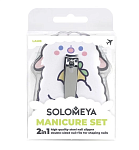 Набор для маникюра Овечка кусачки и пилка 180/3000 грит Manicure Set Lamb Solomeya