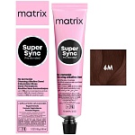 6M Крем-краска для волос темный блондин мокка Super Sync Pre-Bonded Matrix 90 мл
