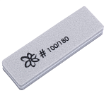 Шлифовка для ногтей прямая двухсторонняя мини 07 Серая 100/180 грит Irisk