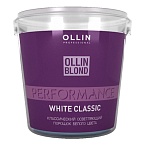 Порошок для осветления волос классический белый White Blond Powder Ollin Professional 500 гр
