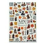 100W Слайдеры для дизайна ногтей Цветной Miw Nails 2 гр (осень)