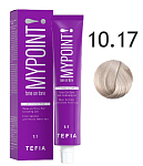 10,17 Гель-краска для волос экстра светлый блонд пепел-фиолет Tone On Tone Hair Coloring Tefia 60 мл